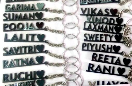 acrylic keychain name