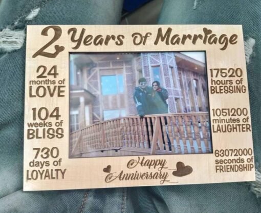 engraved photo frame