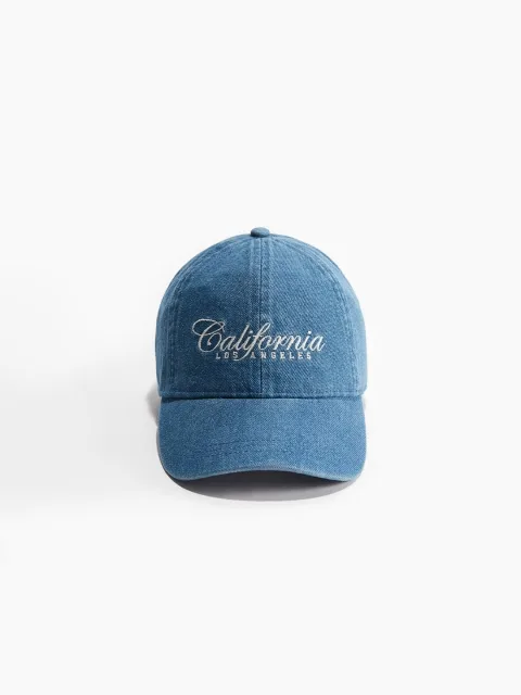 H&M Embroidered Denim Cap