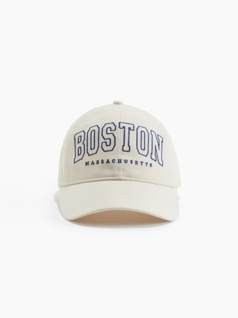 H&M Embroidered-Motif Twill Cap