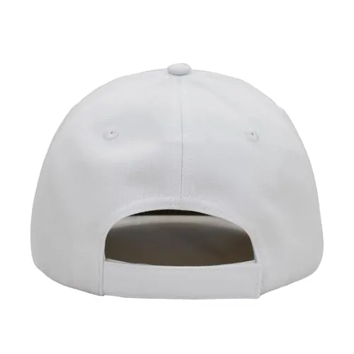 MAPKA American Flag Numbers Baseball Cap, White Cotton, 45 47 Embroidered Design, Adjustable