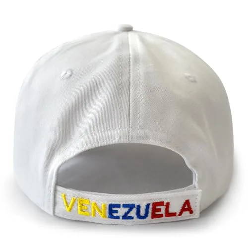 MAPKA Baseball Cap with Embroidered Stars, White, Adjustable, Red Blue Yellow Star Design