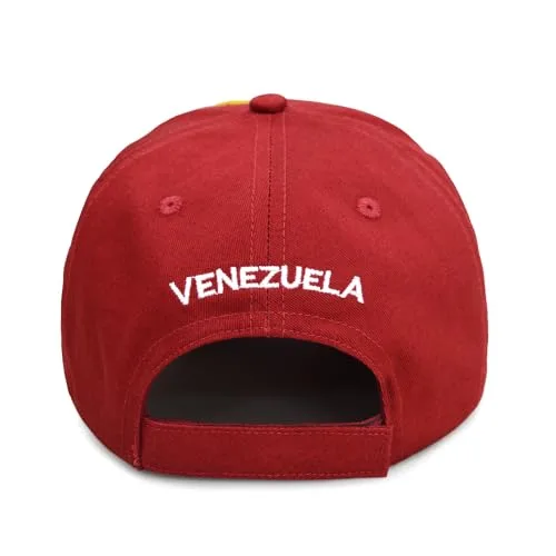 MAPKA Baseball Cap with Stars and U Design, Red, Embroidered Stars, Adjustable
