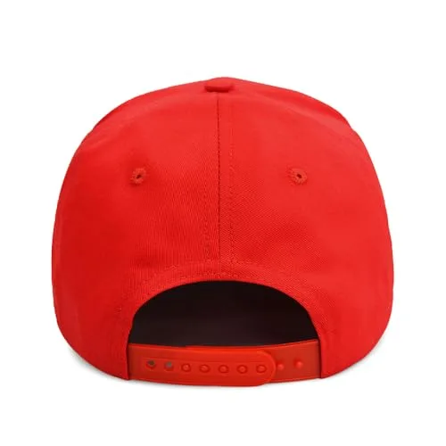 MAPKA Baseball Cap with Tricolor Arrow Logo, White, Adjustable Fit