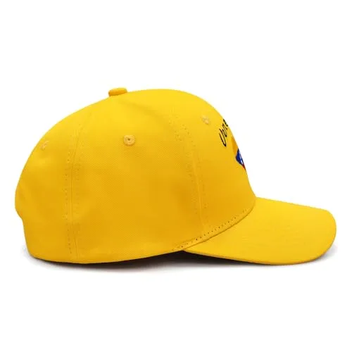 MAPKA Venezuela Flag Baseball Cap, Yellow Cotton, Embroidered Design, Adjustable